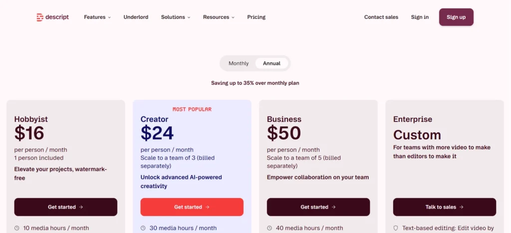 Descript Business plan