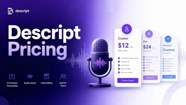 Descript Pricing