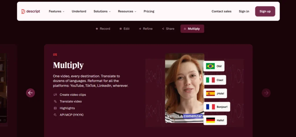 descript multiplying your content